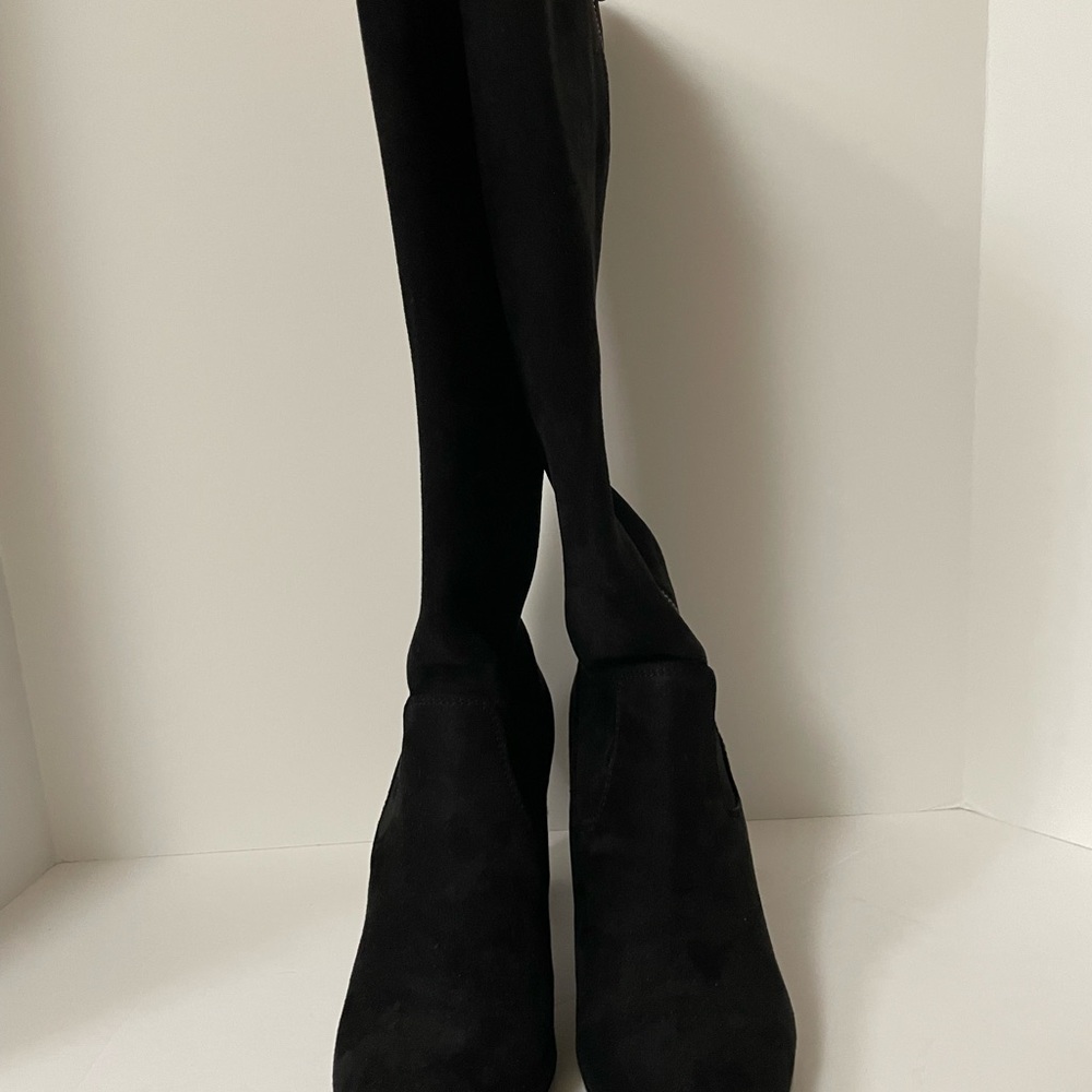 AK Sport, Black knee-high heel boots - Picture 2 of 11